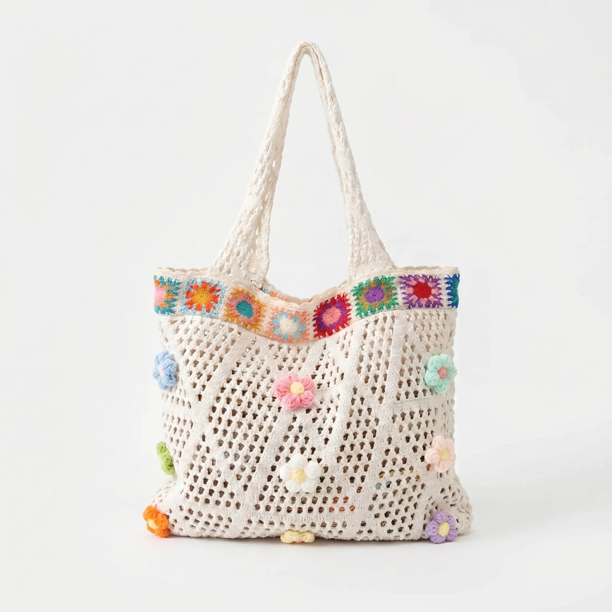 Crochet Flower Tote Bag - Florinta