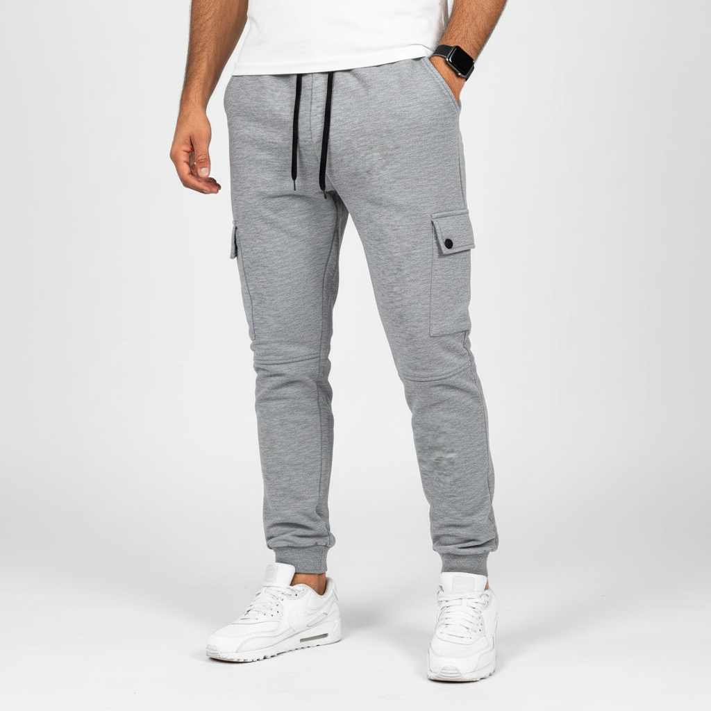 Cropped Jogginghose Mit Tasche -  Rene