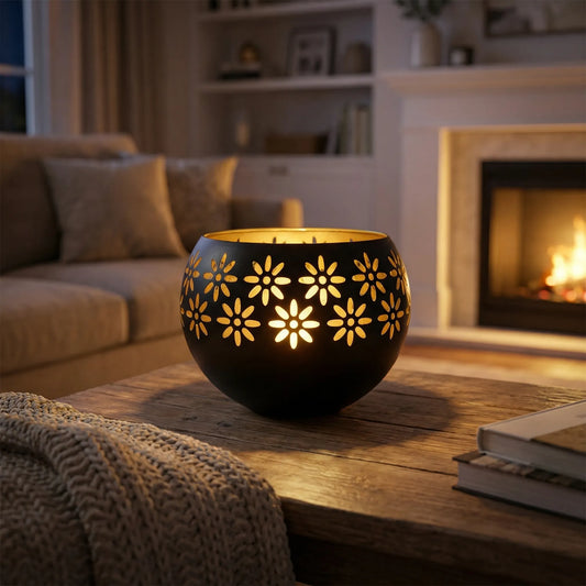 Decoratieve Led-Kaarslamp Met Bloemmotief - Floravio