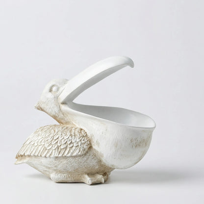 Decoratieve Pelikaanfiguur Met Bergvak - Goldnest