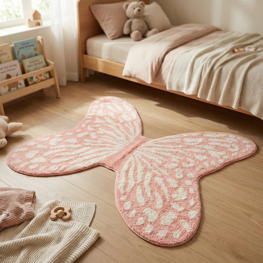 Decorative Butterfly Floor Rug - Maribelle