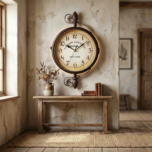 Double Sided Wall Clock - ChronoVine