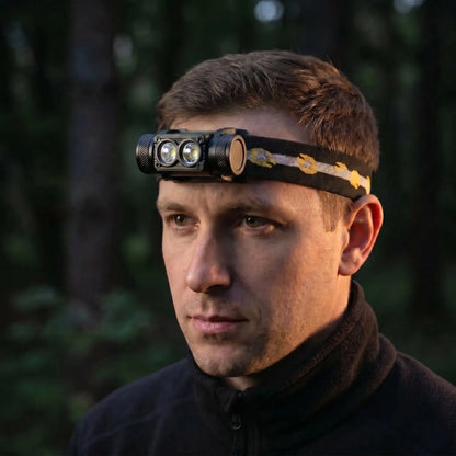 Dual-LED Rechargeable Head Torch -  Blazefront