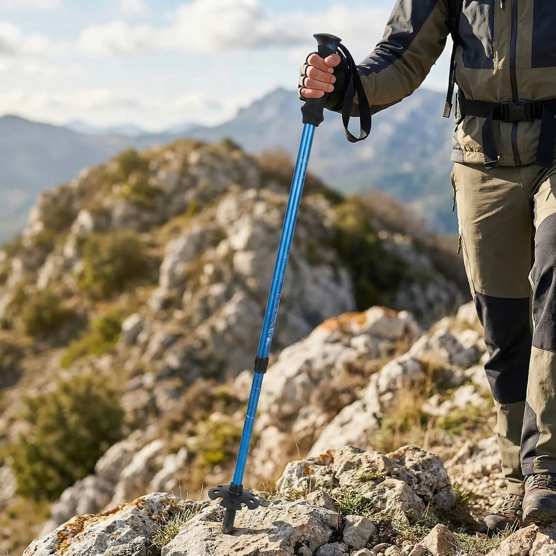 Foldable 4-Section Trekking Pole -  Terraven