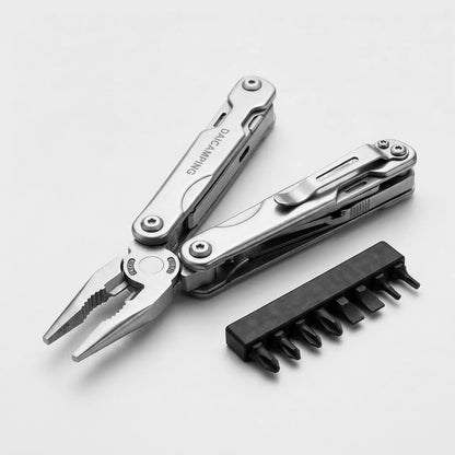 Foldable Multi-Tool With Pliers And Bits -  Clampex