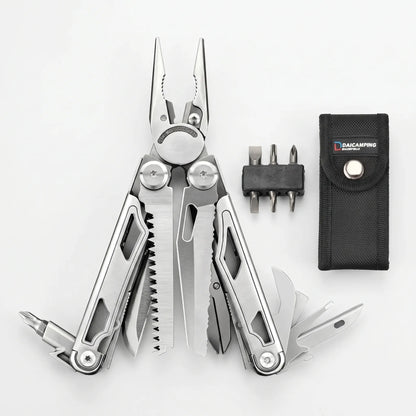 Foldable Multi-Tool With Pliers And Bits -  Clampex