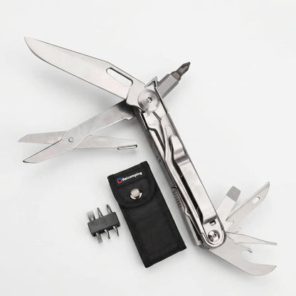 Foldable Multi-Tool With Pliers And Bits -  Clampex