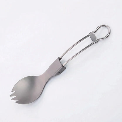 Foldable Titanium Spork Utensil -  Campork