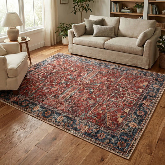 Foldable Vintage Area Rug - Lunaraft