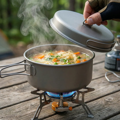 Folding Handle Titanium Cookware Set -  Trekforge