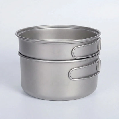 Folding Handle Titanium Cookware Set -  Trekforge