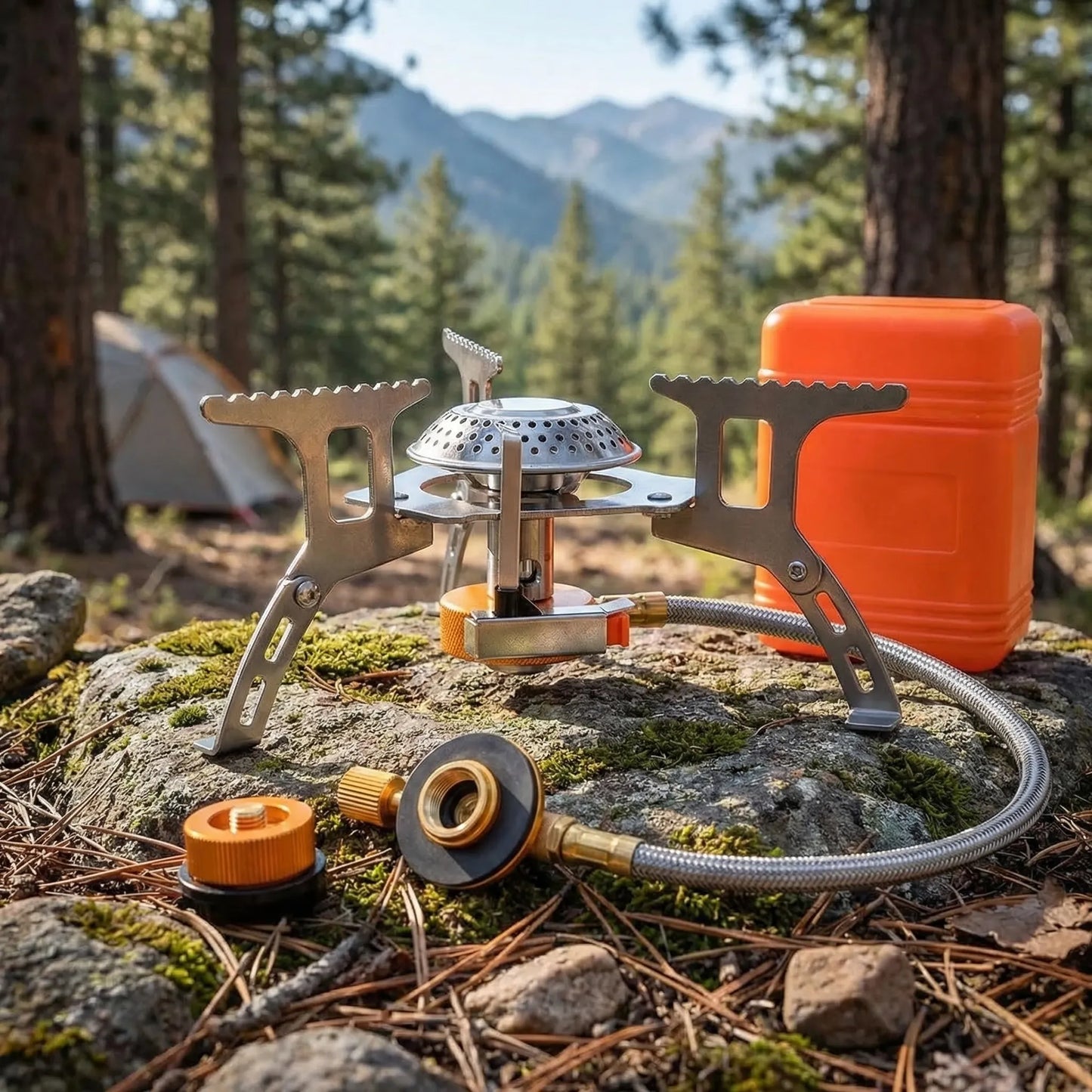 Folding Portable Gas Camping Stove -  Flamrok