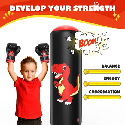 Freestanding Inflatable Punching Bag - DinoPuncher
