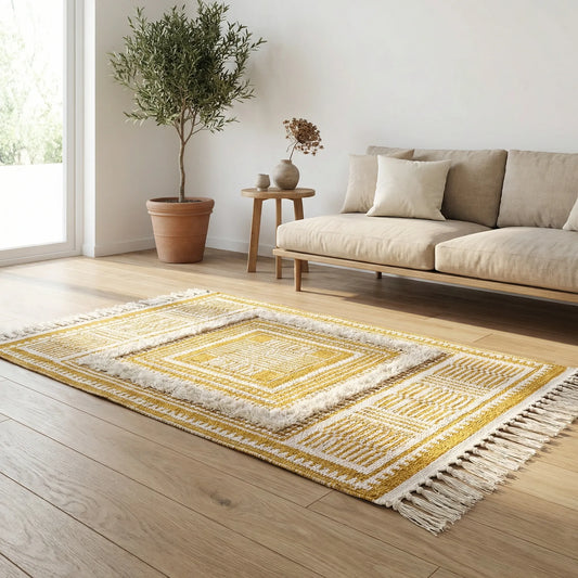 Fringed Bohemian Area Rug - Bohemora