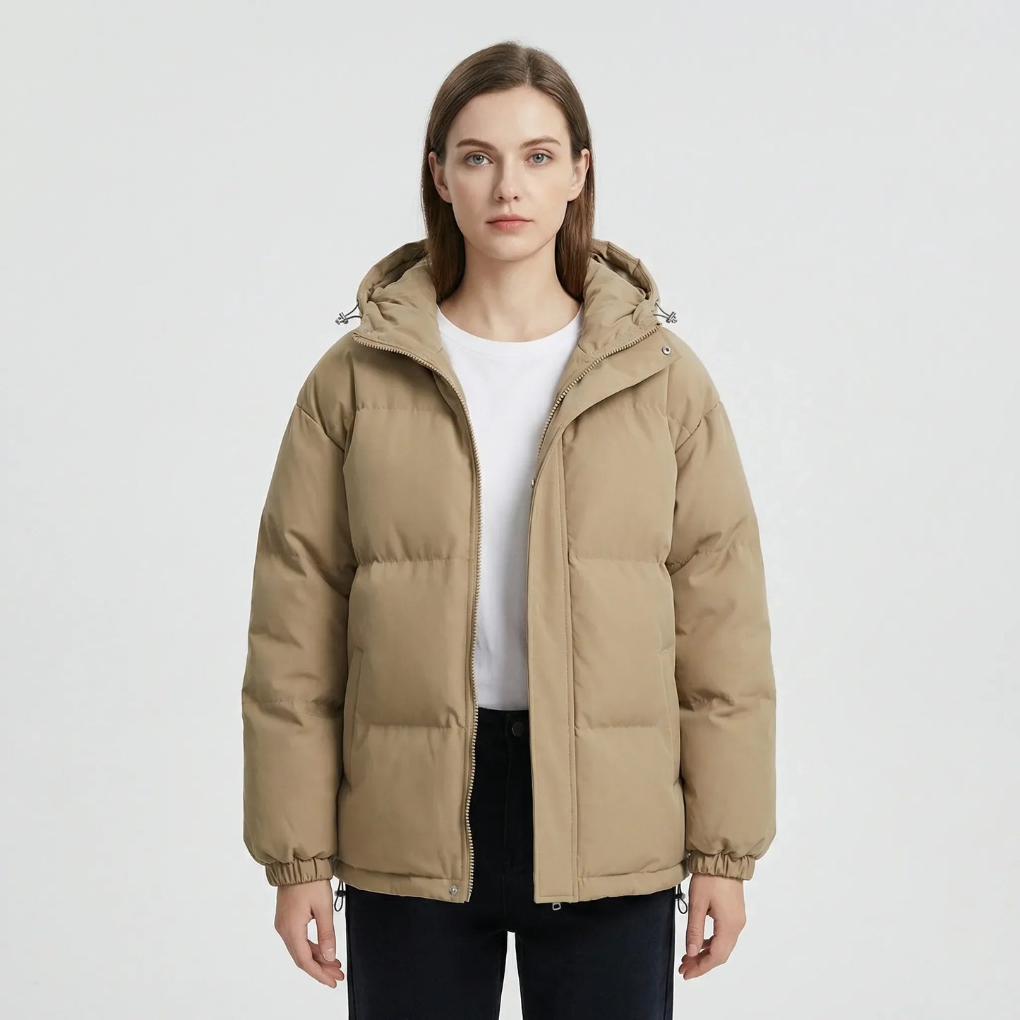 Gefütterte Winterjacke Mit Kapuze - Shawna