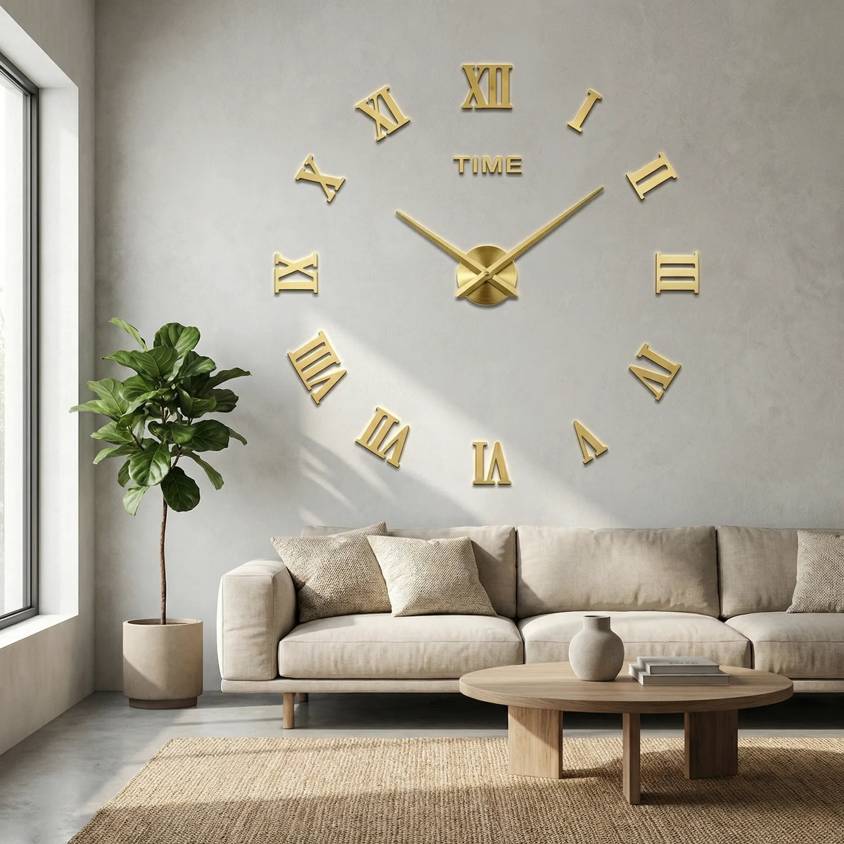 Geometric Wall Clock - Chronaura