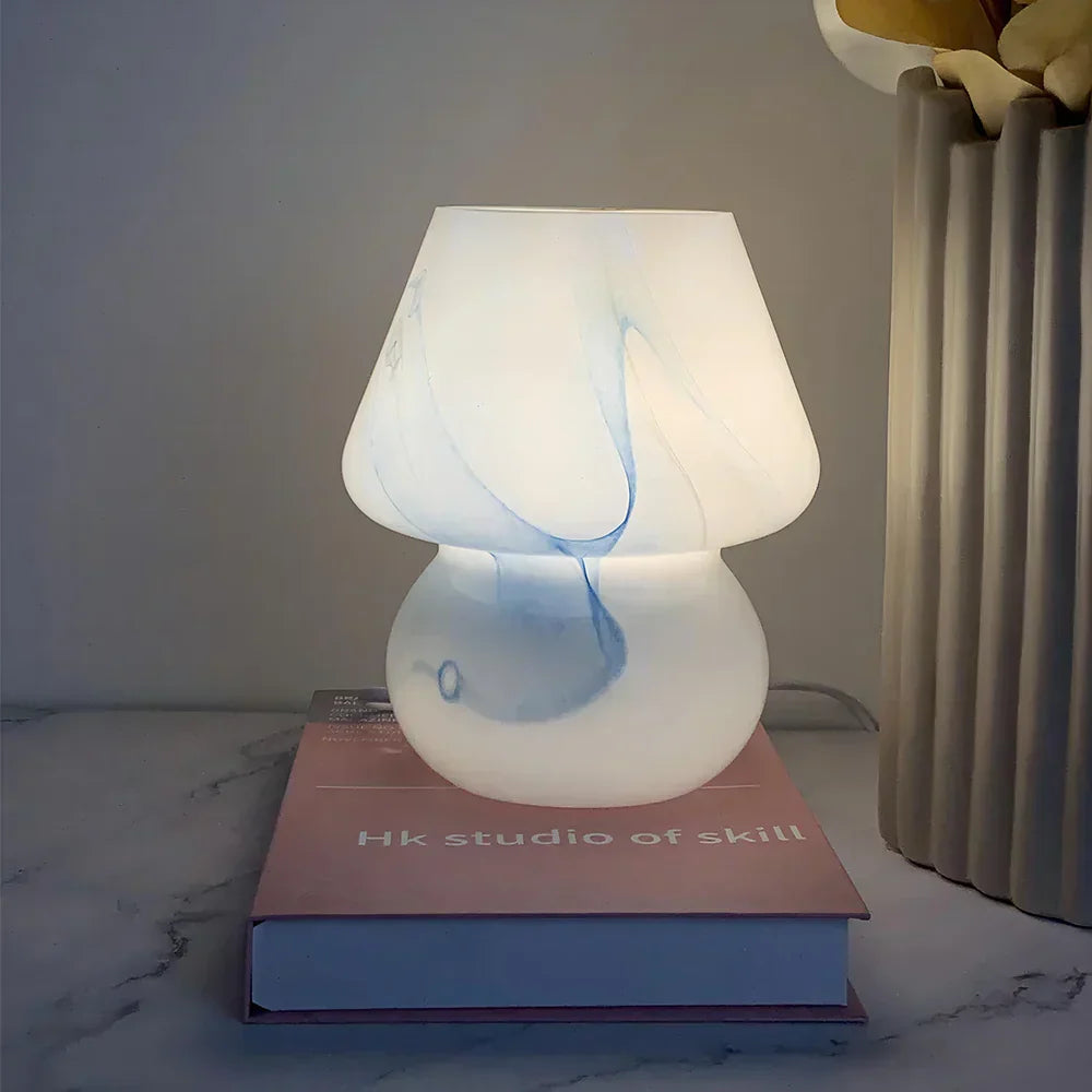 Glas Pilz Tischlampe - AuraShroom
