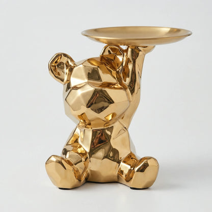 Goudglanzend Beertje Met Schaaltje - Goldteddi