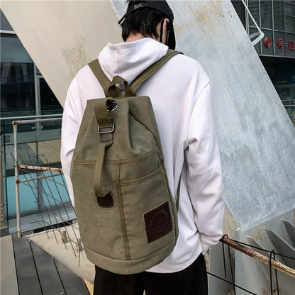 Large Capacity Travel Backpack Canvas Rucksack – TrekMate