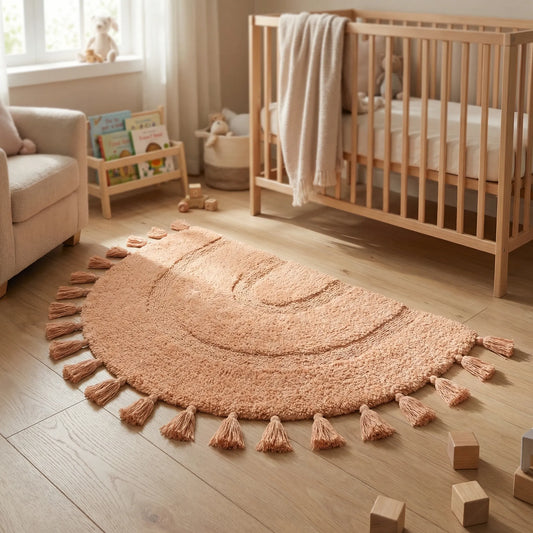 Half Circle Tassel Rug - Sunliar