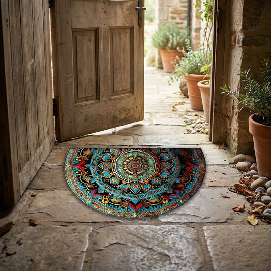 Half Round Decorative Doormat - Mandarion