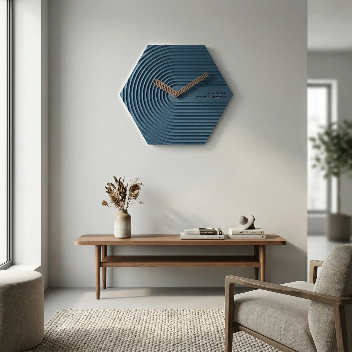 Hexagonal Modern Wall Clock - HexaPulse