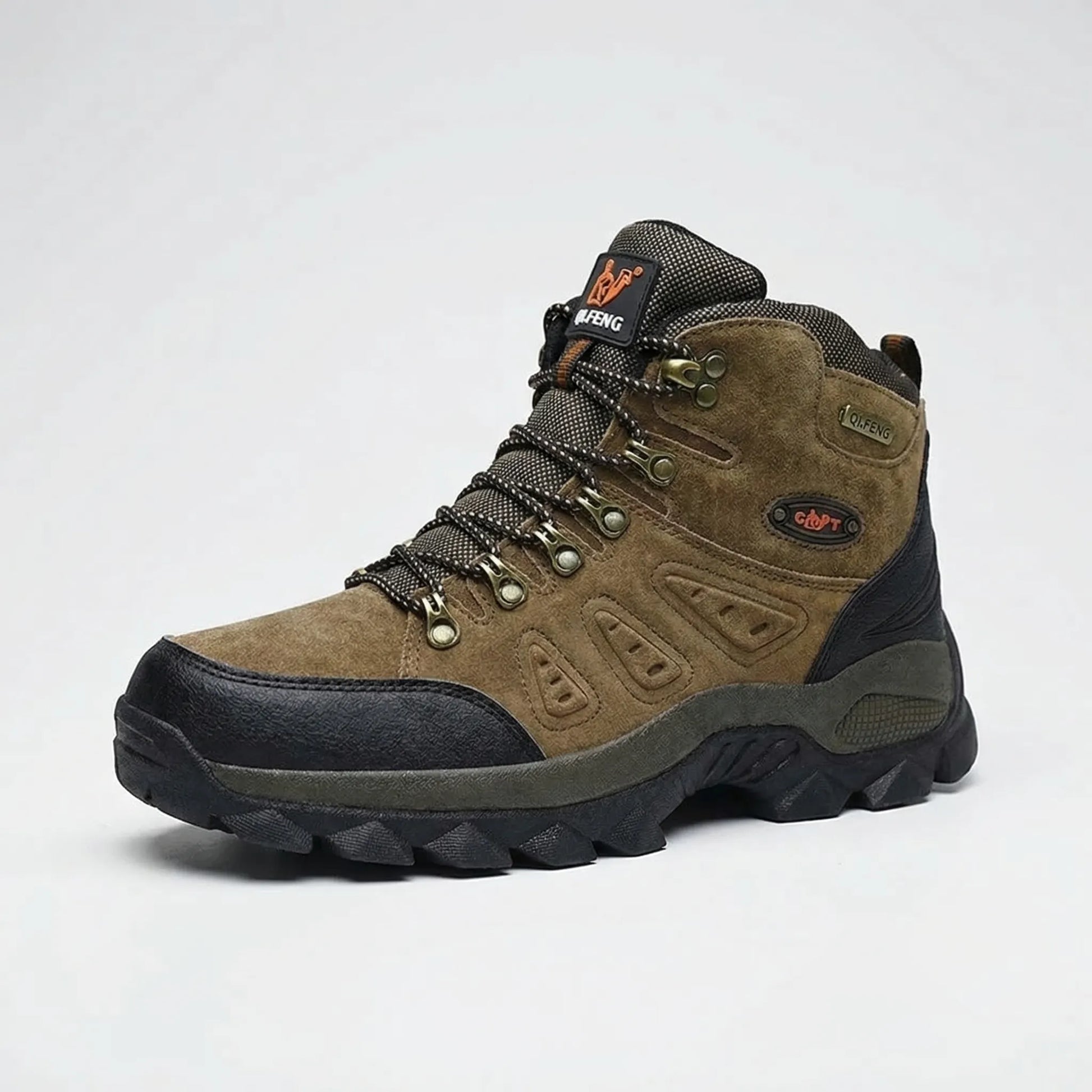 High-Top Lace-Up Outdoor Hiking Boot -  Trailgrip