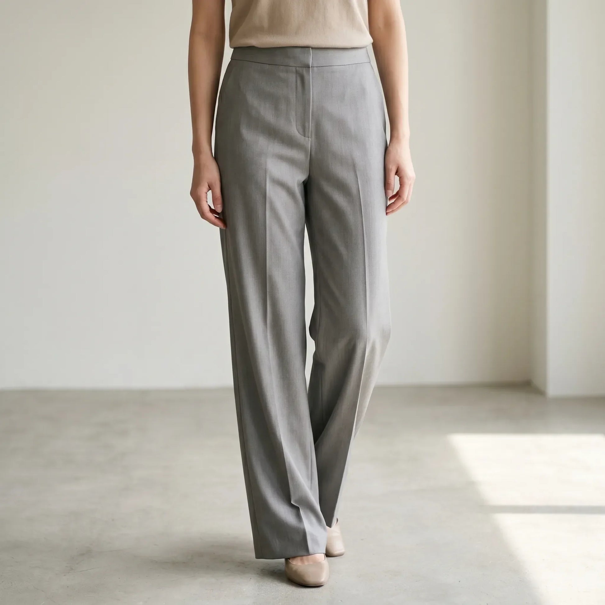 High-Waisted Wide-Leg Trousers - Gail