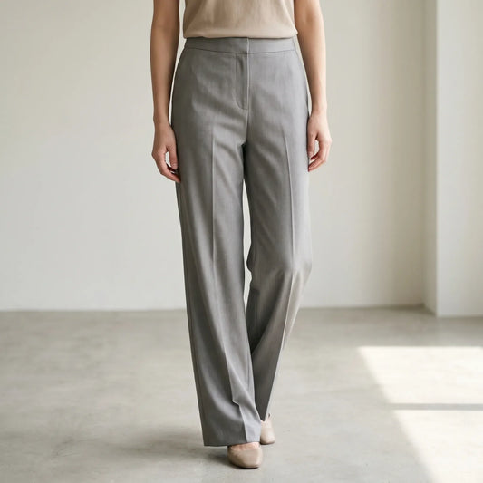 High-Waisted Wide-Leg Trousers - Gail