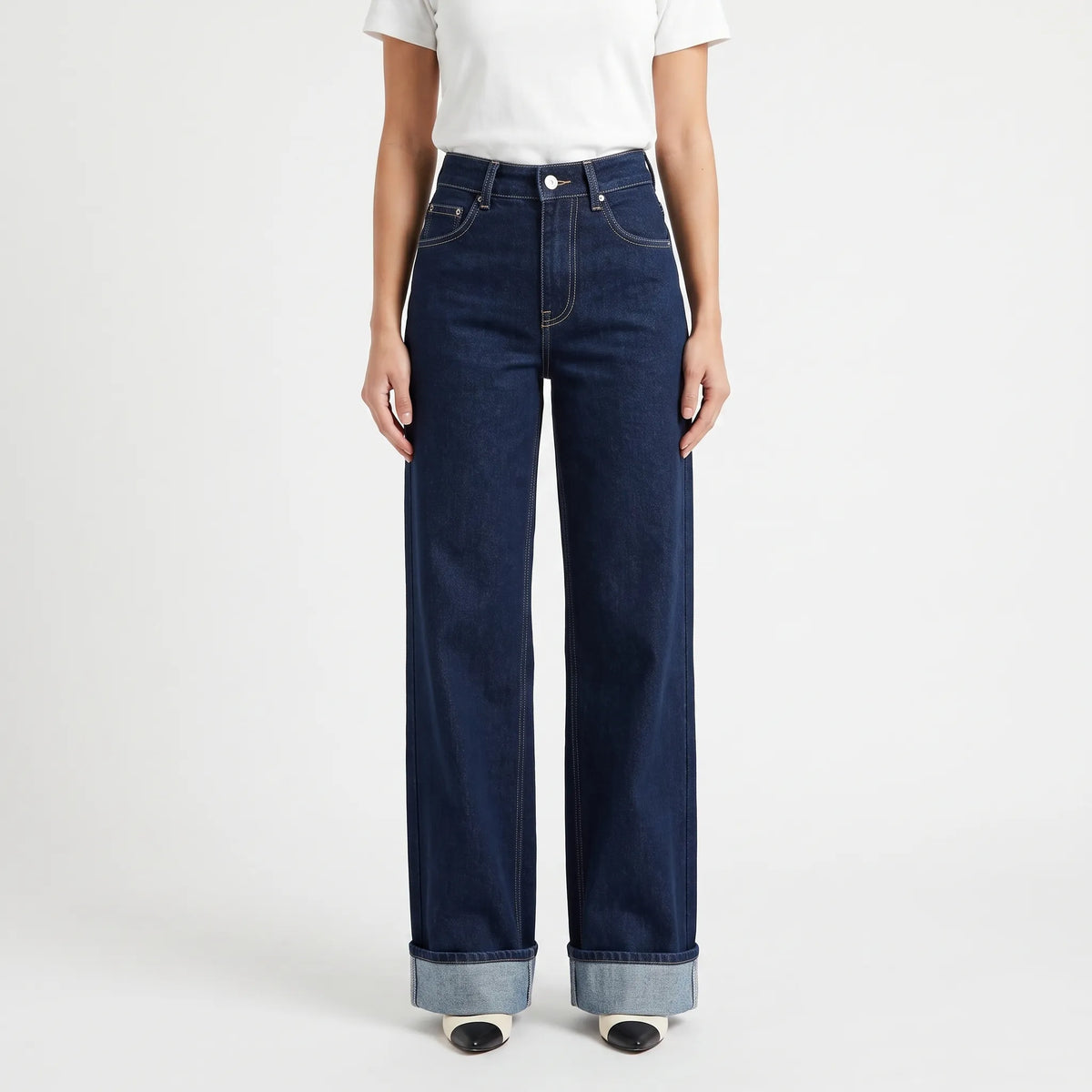 High-Waisted Wide Leg Jeans -  Sophie