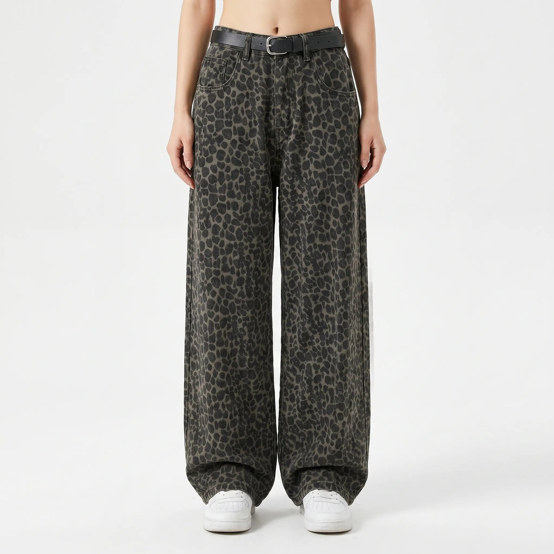 High-Waisted Wide Leg Trousers -  Nellie