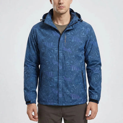 Hooded Full-Zip Windbreaker Shell Jacket -  Stormvel