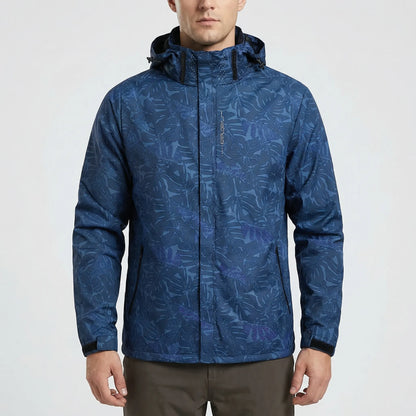 Hooded Full-Zip Windbreaker Shell Jacket -  Stormvel