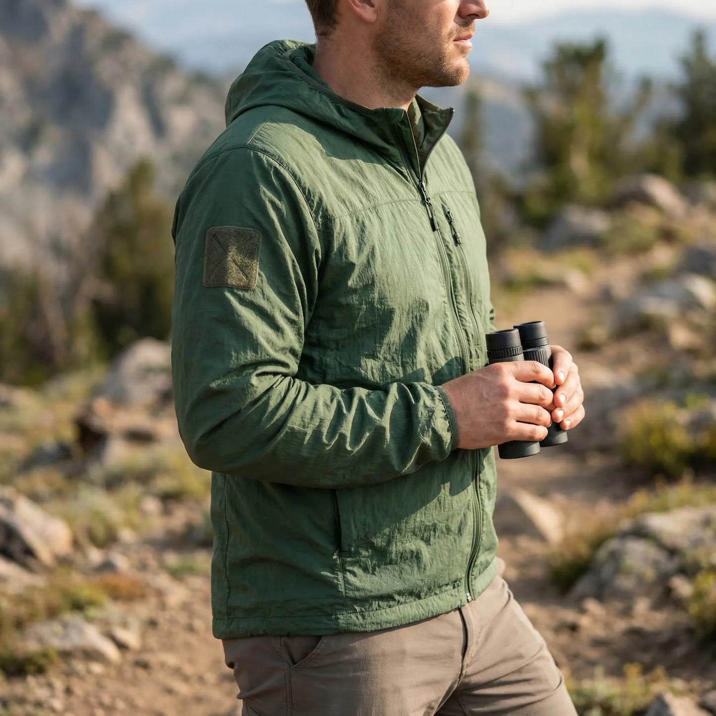 Hooded Lightweight Tactical Windbreaker -  Velorak