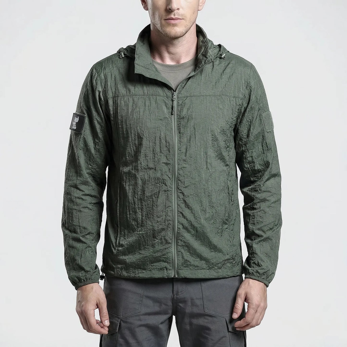 Hooded Lightweight Tactical Windbreaker -  Velorak
