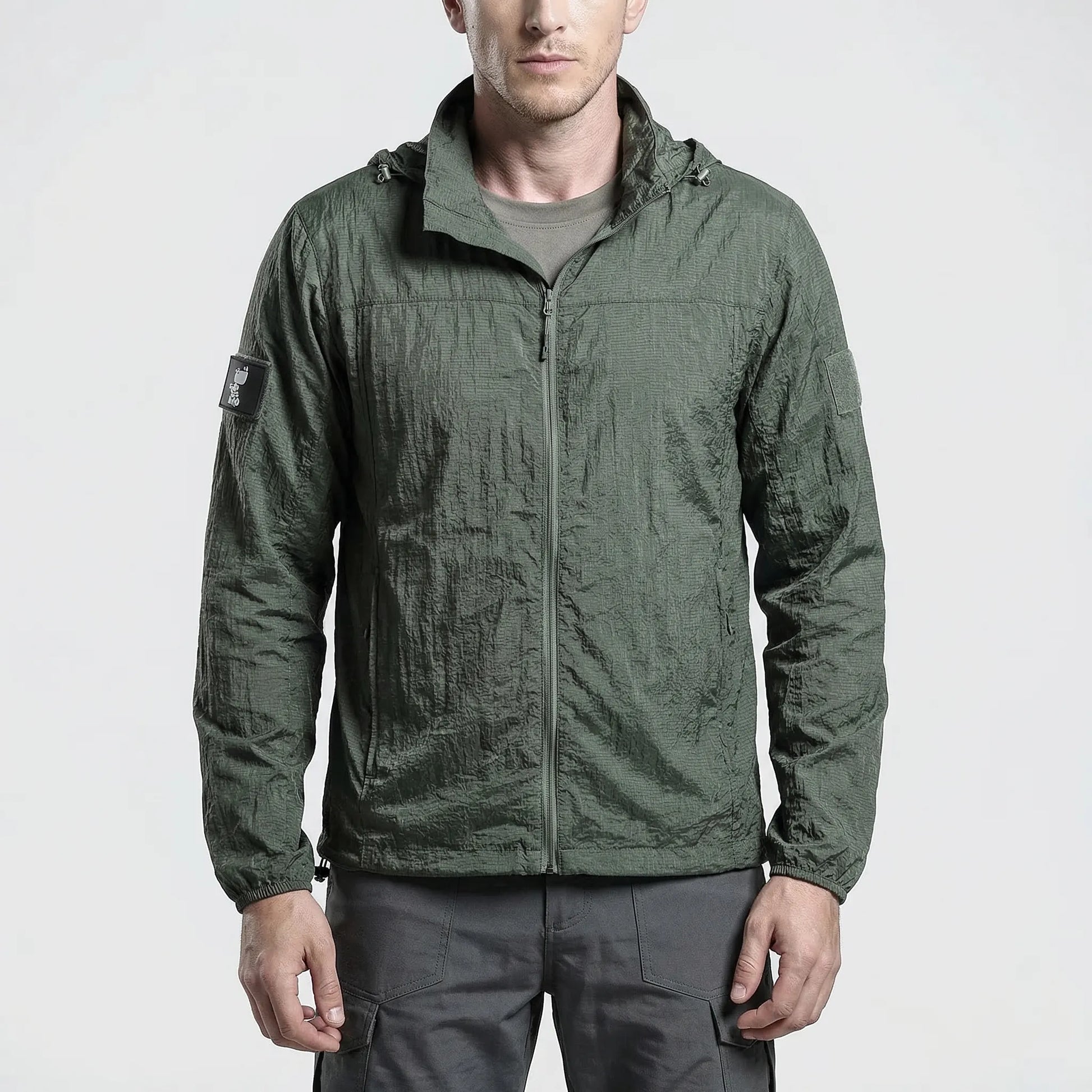 Hooded Lightweight Tactical Windbreaker -  Velorak