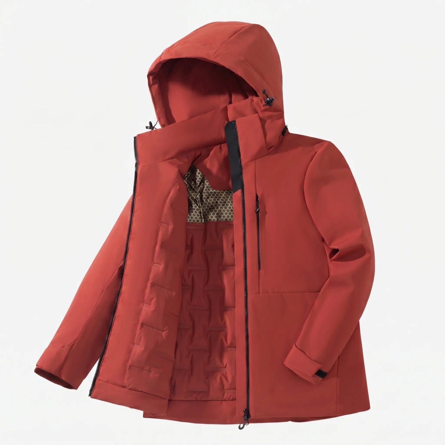 Hooded Thermal Windbreaker Jacket -  Wyndrix