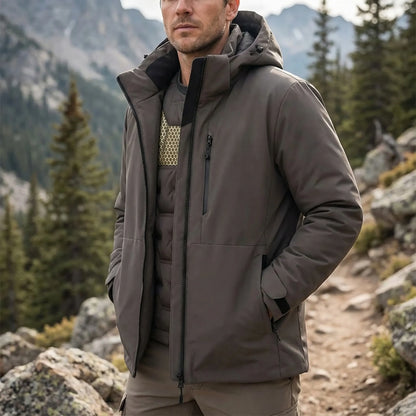 Hooded Thermal Windbreaker Jacket -  Wyndrix