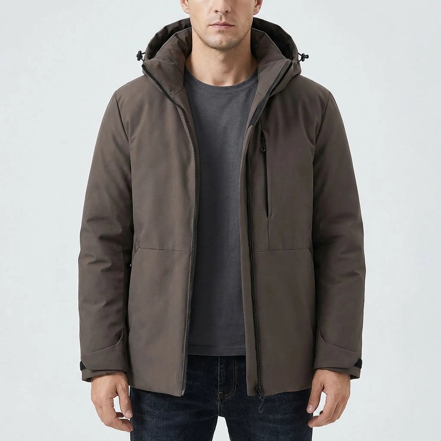 Hooded Thermal Windbreaker Jacket -  Wyndrix