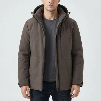 Hooded Thermal Windbreaker Jacket -  Wyndrix