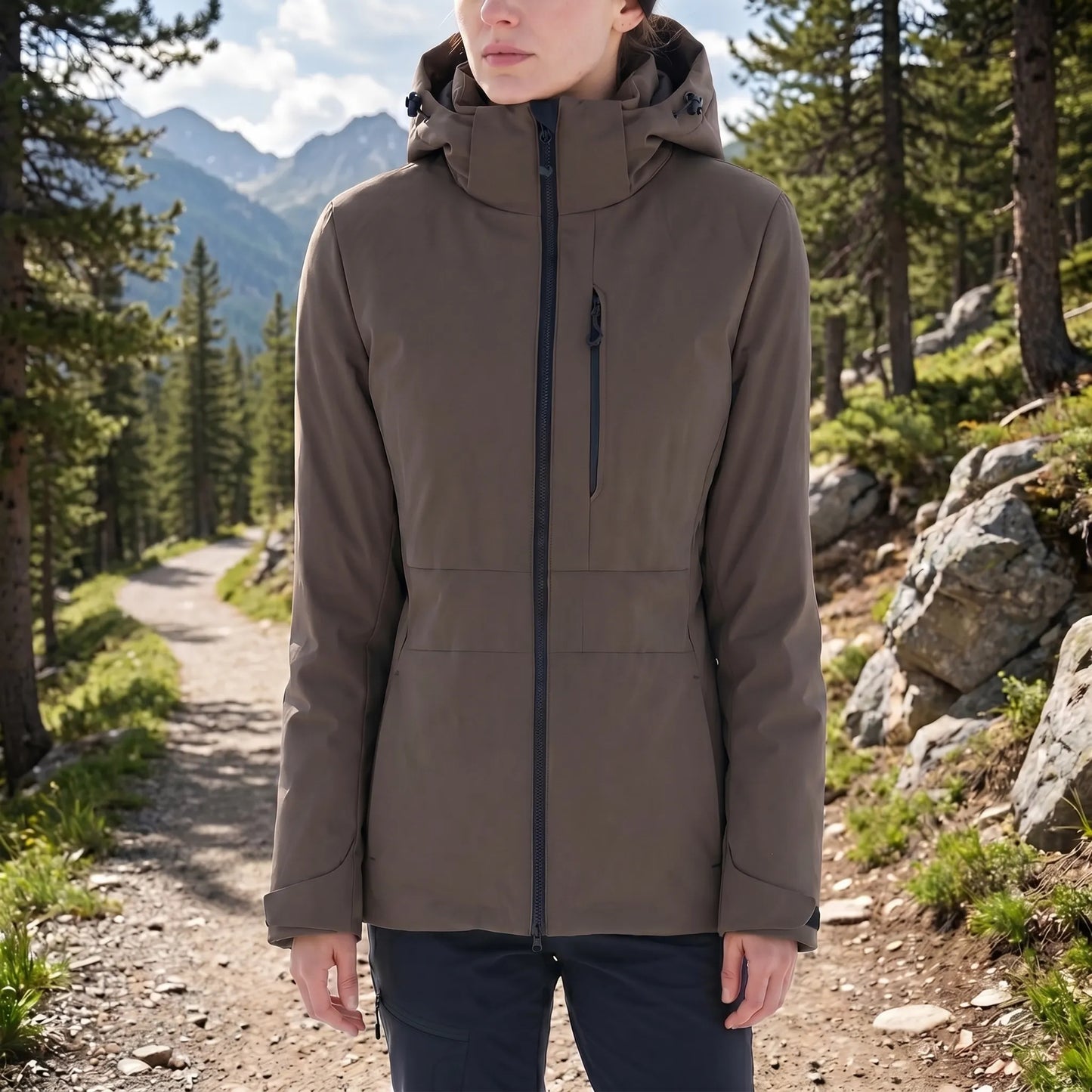 Hooded Thermal Windbreaker Jacket -  Wyndrix