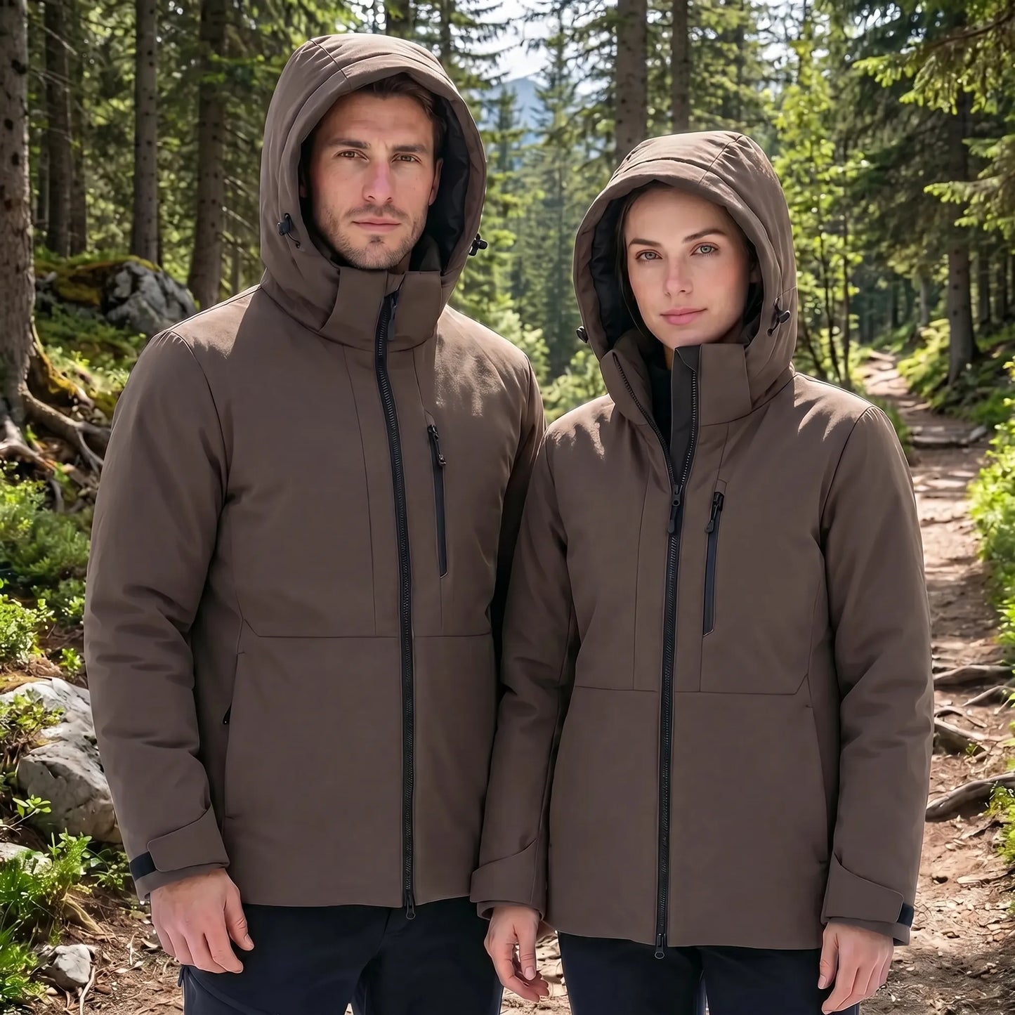 Hooded Thermal Windbreaker Jacket -  Wyndrix