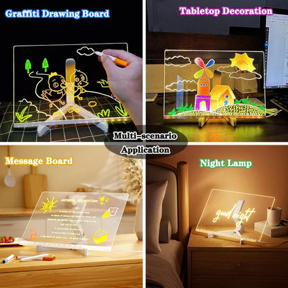 Illuminated Acrylic Drawing Board - GlowSketcha