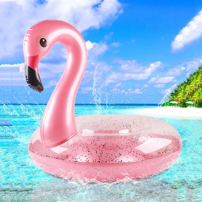 Inflatable Flamingo Pool Ring - Mingola