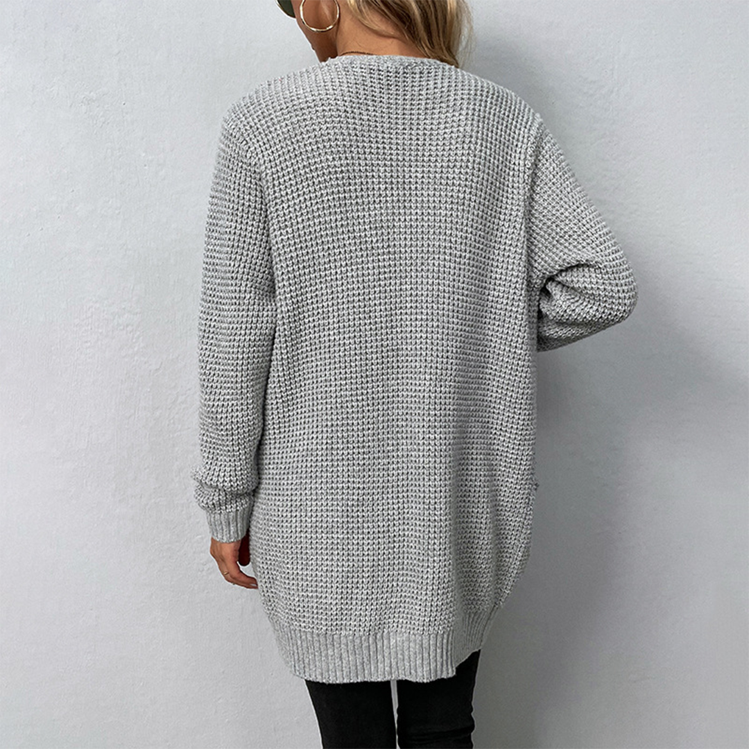 Knitted Ladies' Cardigan with Pockets – Maelis