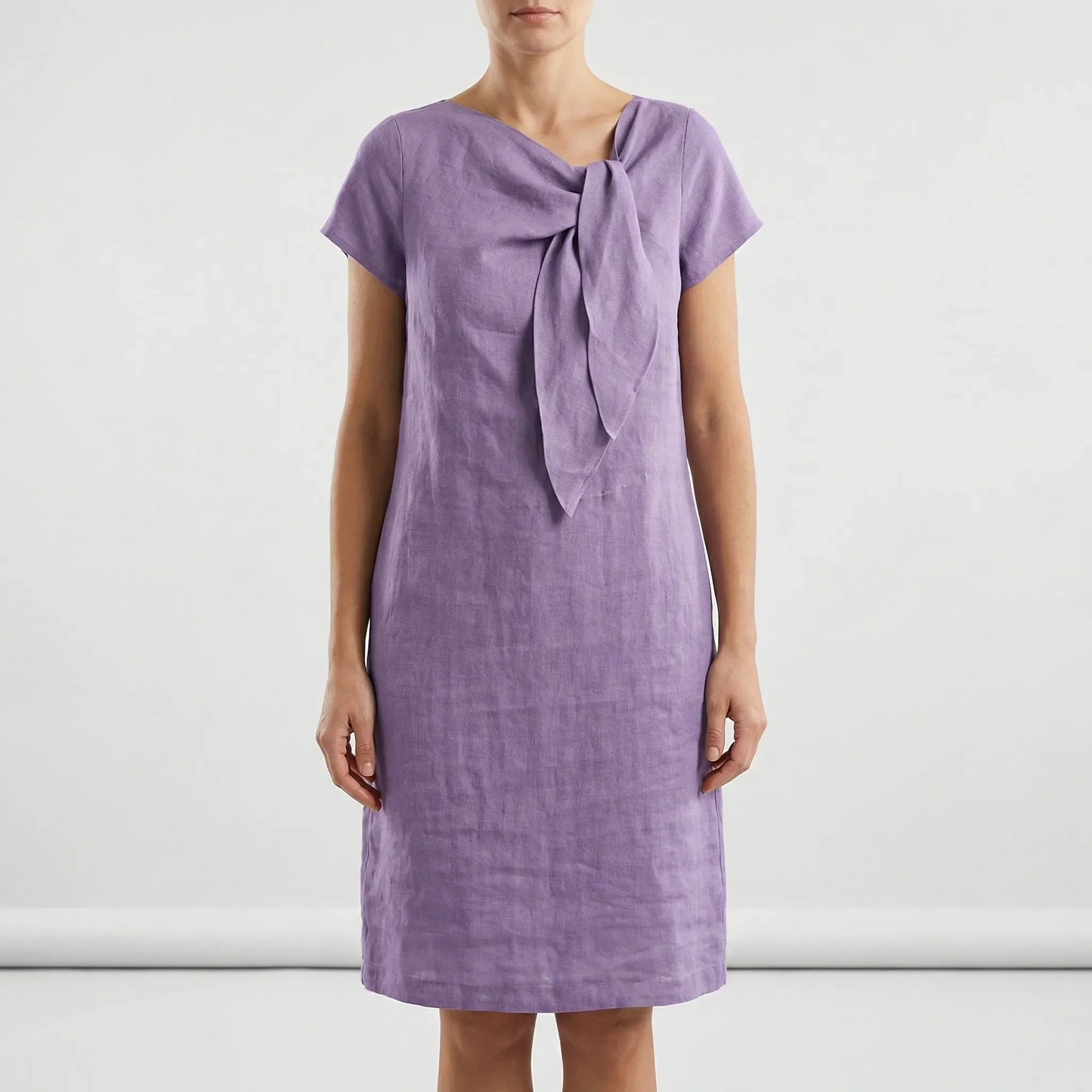 Kurzärmliges Kleid Mit Schleifendetail - Traci