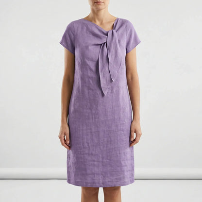 Kurzärmliges Kleid Mit Schleifendetail - Traci