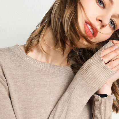 Langarm-Pullover Mit Rundhalsausschnitt - Katrin