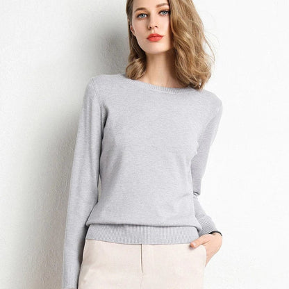 Langarm-Pullover Mit Rundhalsausschnitt - Katrin