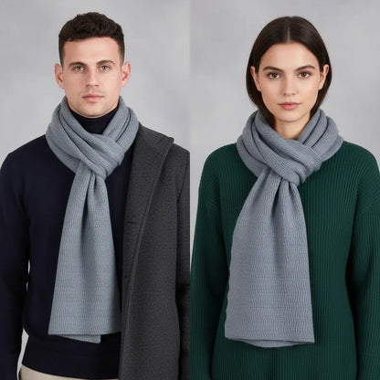 Long Knitted Unisex Scarf - CashmiLux